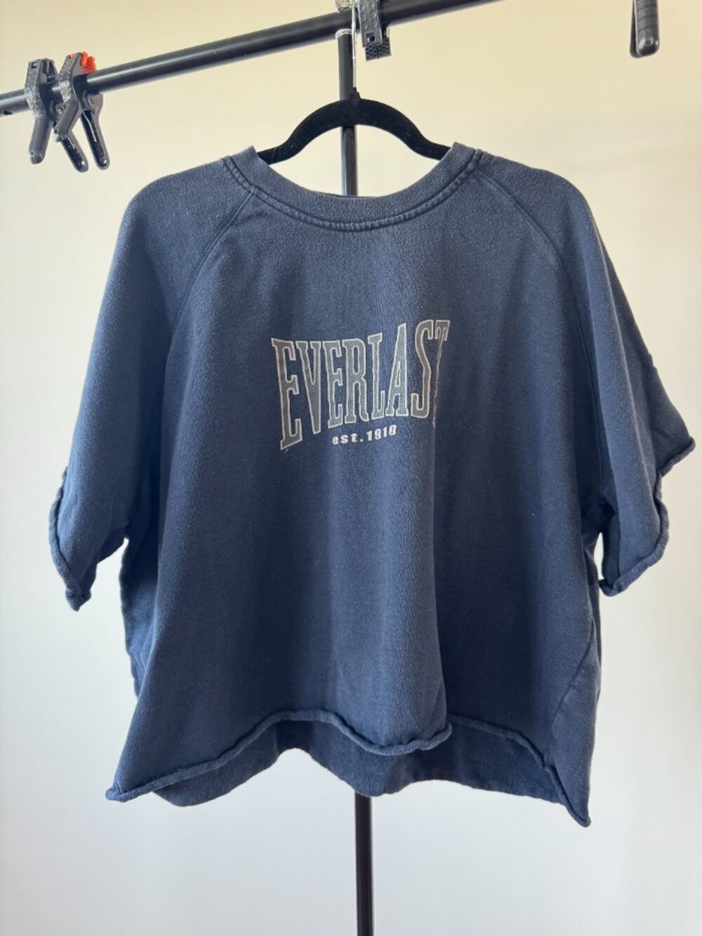 Cropped Vintage Everlast Short-Sleeve Sweatshirt